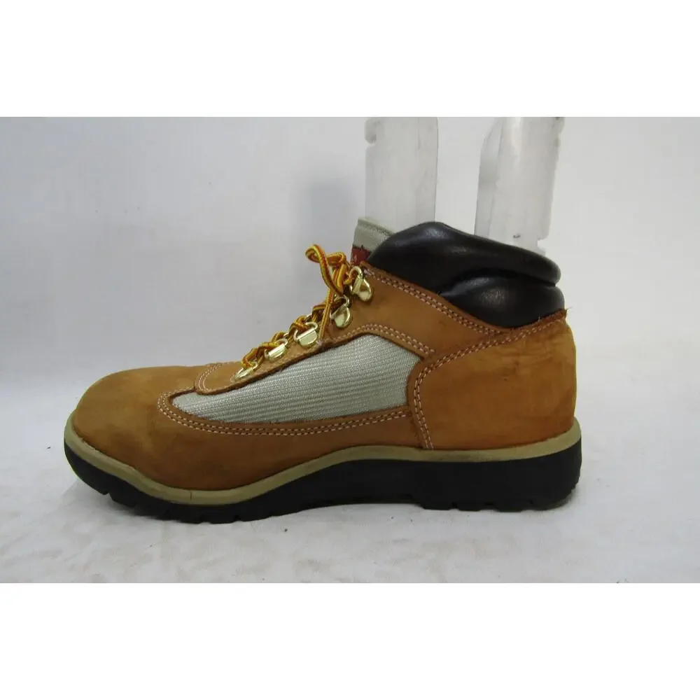 Timberland Youth Size 6 M Brown Leather Lace Up Ankle Casual Boots
